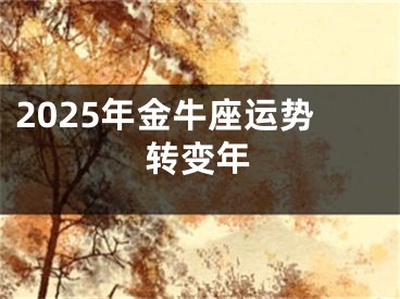 2025年金牛座运势转变年