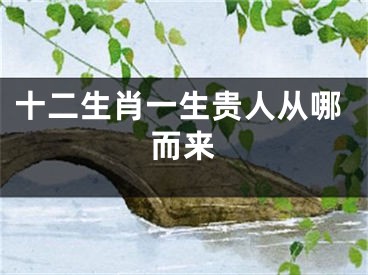 十二生肖一生贵人从哪而来