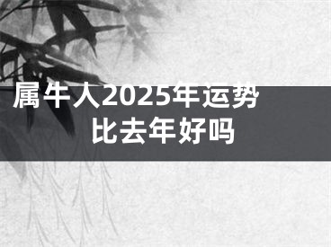 属牛人2025年运势比去年好吗