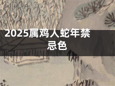2025属鸡人蛇年禁忌色