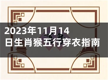 2023年11月14日生肖猴五行穿衣指南