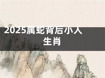 2025属蛇背后小人生肖