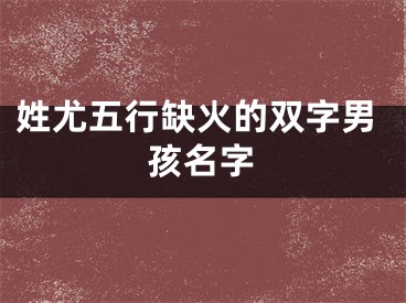 姓尤五行缺火的双字男孩名字