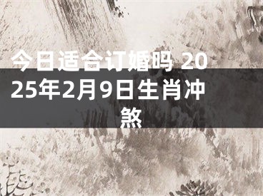 今日适合订婚吗 2025年2月9日生肖冲煞