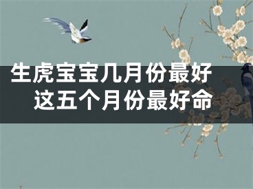 生虎宝宝几月份最好 这五个月份最好命