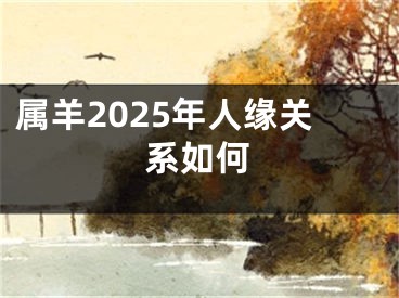 属羊2025年人缘关系如何