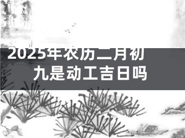 2025年农历二月初九是动工吉日吗
