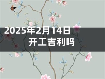 2025年2月14日开工吉利吗
