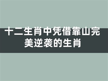 十二生肖中凭借靠山完美逆袭的生肖