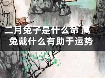 二月兔子是什么命 属兔戴什么有助于运势