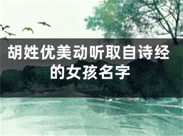胡姓优美动听取自诗经的女孩名字