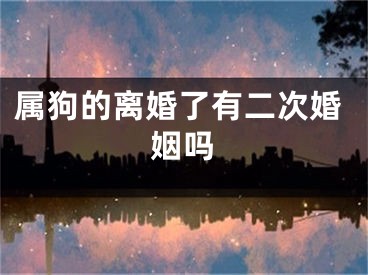 属狗的离婚了有二次婚姻吗
