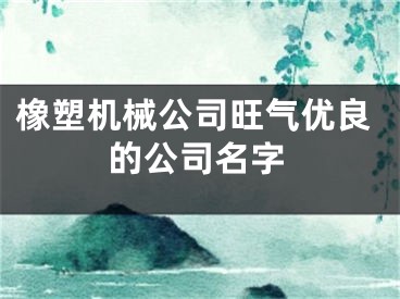 橡塑机械公司旺气优良的公司名字