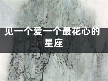见一个爱一个最花心的星座