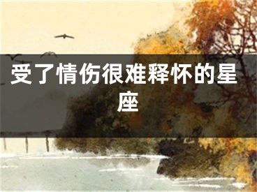 受了情伤很难释怀的星座