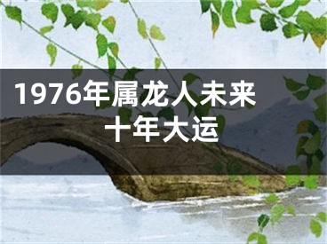 1976年属龙人未来十年大运