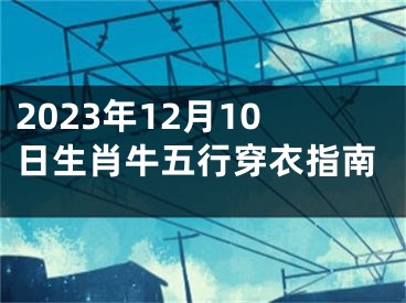 2023年12月10日生肖牛五行穿衣指南