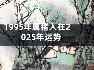 1995年属猪人在2025年运势