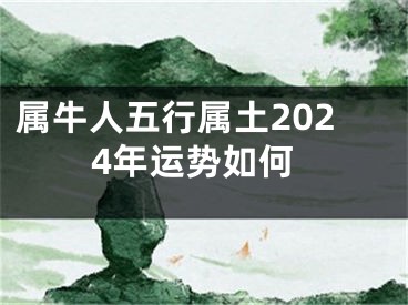 属牛人五行属土2024年运势如何