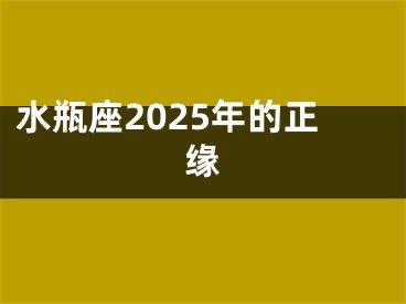 水瓶座2025年的正缘