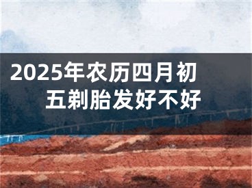 2025年农历四月初五剃胎发好不好