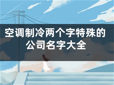 空调制冷两个字特殊的公司名字大全