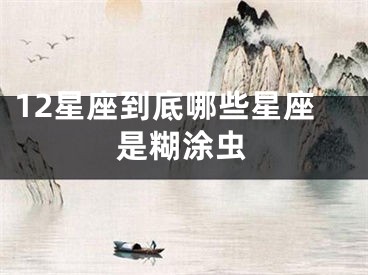 12星座到底哪些星座是糊涂虫