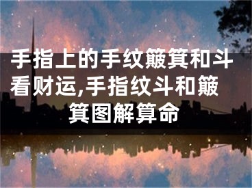 手指上的手纹簸箕和斗看财运,手指纹斗和簸箕图解算命