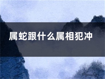 属蛇跟什么属相犯冲