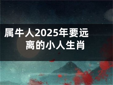 属牛人2025年要远离的小人生肖