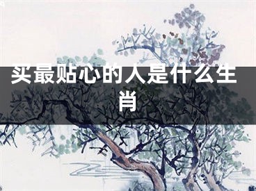 买最贴心的人是什么生肖