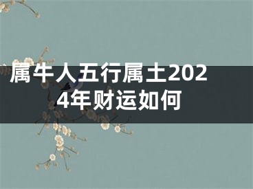 属牛人五行属土2024年财运如何