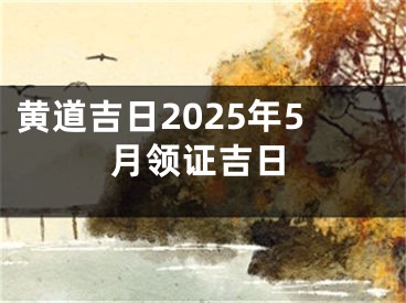 黄道吉日2025年5月领证吉日