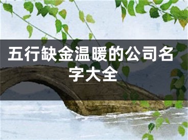 五行缺金温暖的公司名字大全