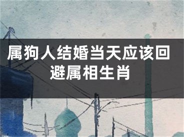 属狗人结婚当天应该回避属相生肖