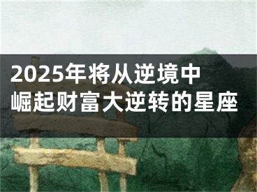 2025年将从逆境中崛起财富大逆转的星座