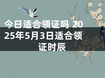 今日适合领证吗 2025年5月3日适合领证时辰
