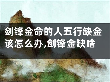剑锋金命的人五行缺金该怎么办,剑锋金缺啥