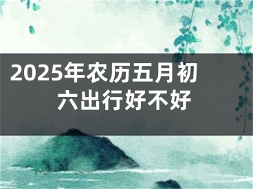 2025年农历五月初六出行好不好