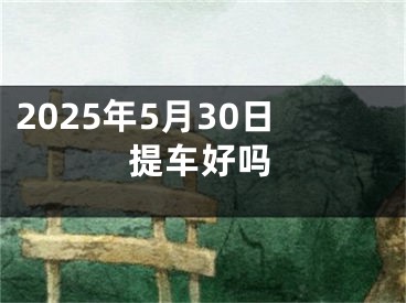 2025年5月30日提车好吗