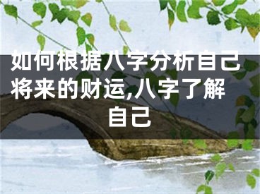 如何根据八字分析自己将来的财运,八字了解自己