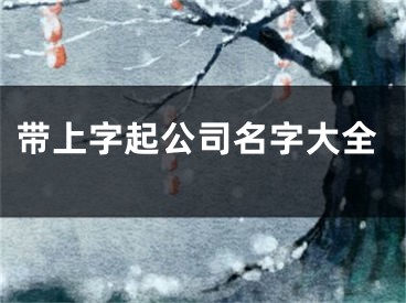 带上字起公司名字大全