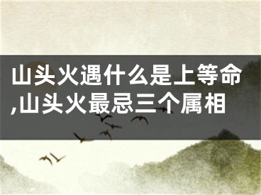 山头火遇什么是上等命,山头火最忌三个属相
