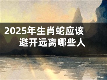 2025年生肖蛇应该避开远离哪些人