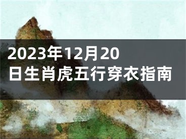 2023年12月20日生肖虎五行穿衣指南