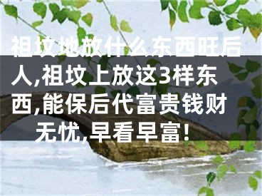 祖坟地放什么东西旺后人,祖坟上放这3样东西,能保后代富贵钱财无忧,早看早富!