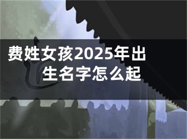 费姓女孩2025年出生名字怎么起