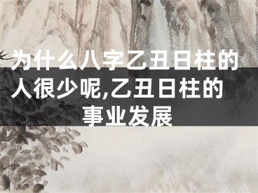 为什么八字乙丑日柱的人很少呢,乙丑日柱的事业发展
