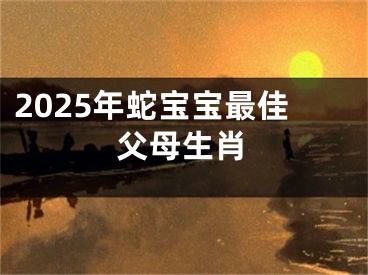 2025年蛇宝宝最佳父母生肖