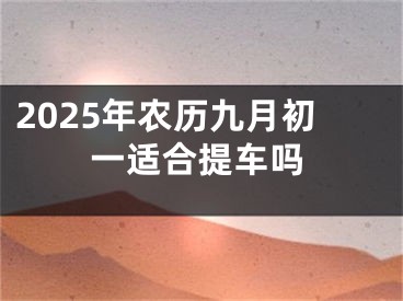 2025年农历九月初一适合提车吗